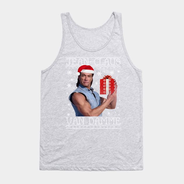 Jean Claus Van Damme Christmas Knit Tank Top by Rebus28